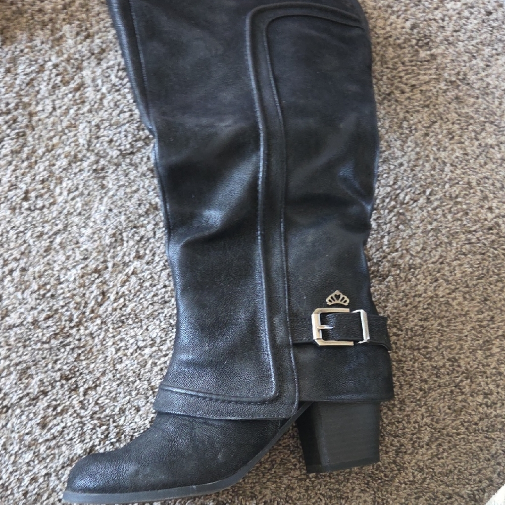 Fergalicious Black Over the Knee Boots